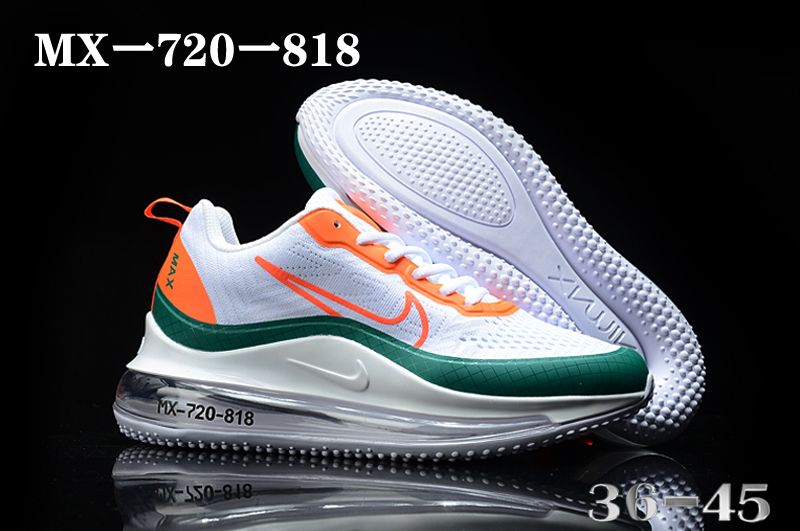 2020 Women Nike Air Max 720-818 White Orange Green Shoes